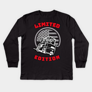 Forklift Operator Limited Edition WR Forklift Shirts Kids Long Sleeve T-Shirt